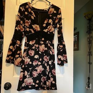 Charlotte Russe flare sleeve dress